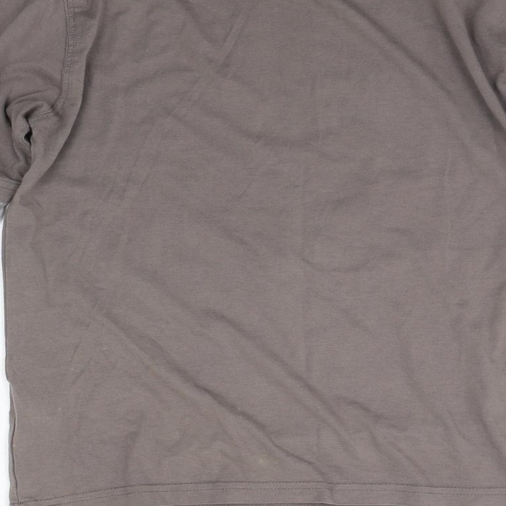 M&Co Girls Brown   Basic T-Shirt Size 11-12 Years