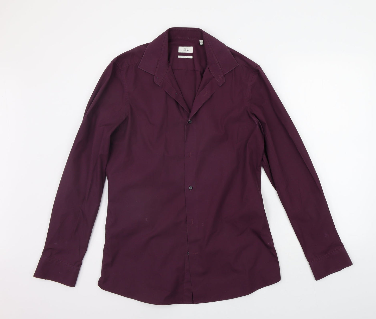 NEXT Mens Purple    Button-Up Size 16.5