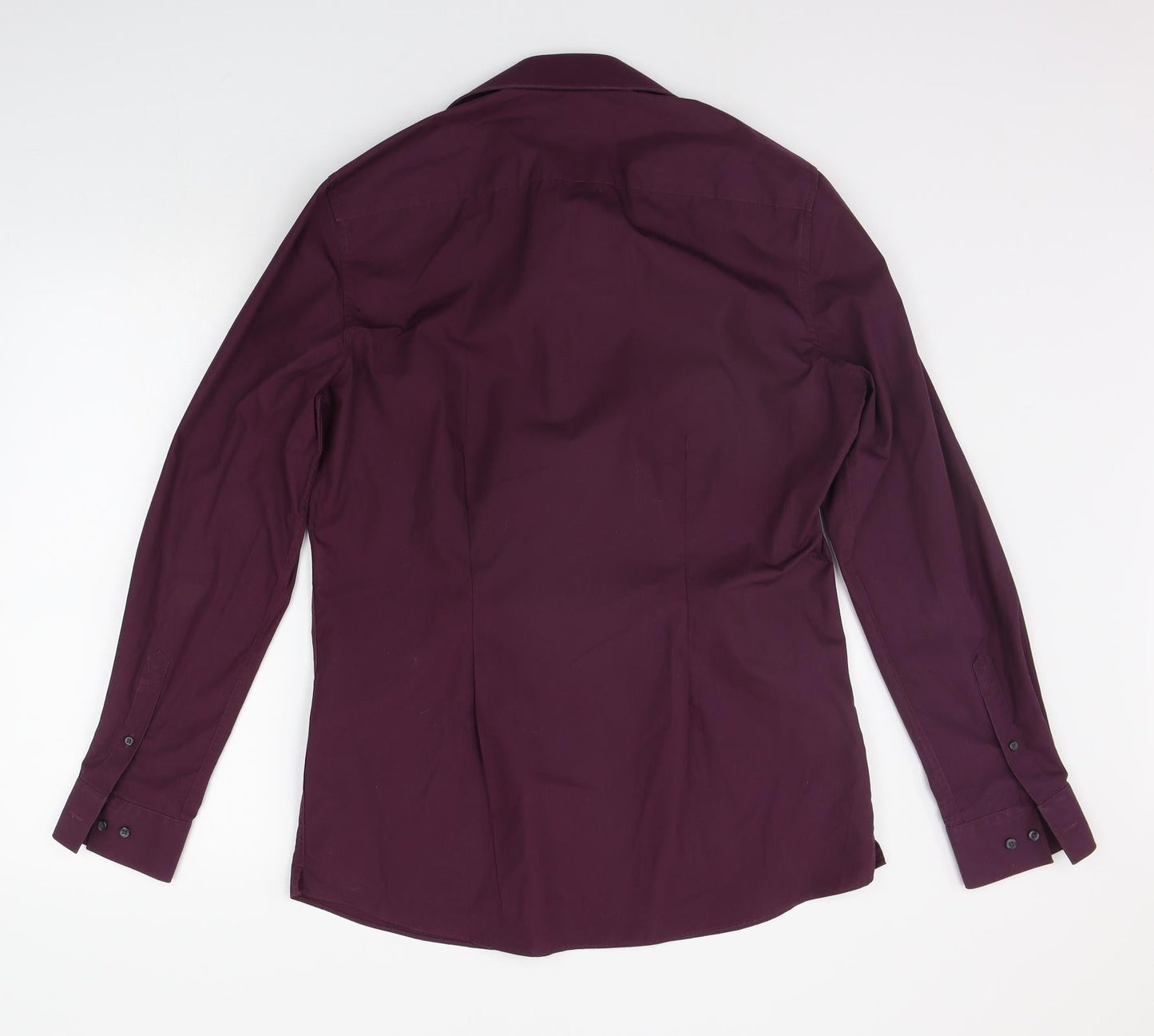 NEXT Mens Purple    Button-Up Size 16.5