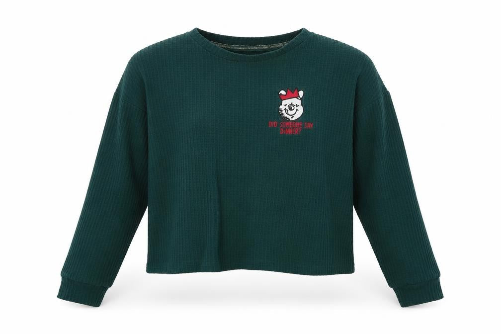LOVE TO LOUNGE Womens Green   Pullover Jumper Size S  - Winnie the Pooh