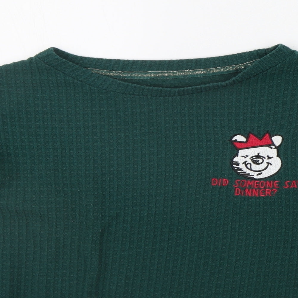 LOVE TO LOUNGE Womens Green   Pullover Jumper Size S  - Winnie the Pooh