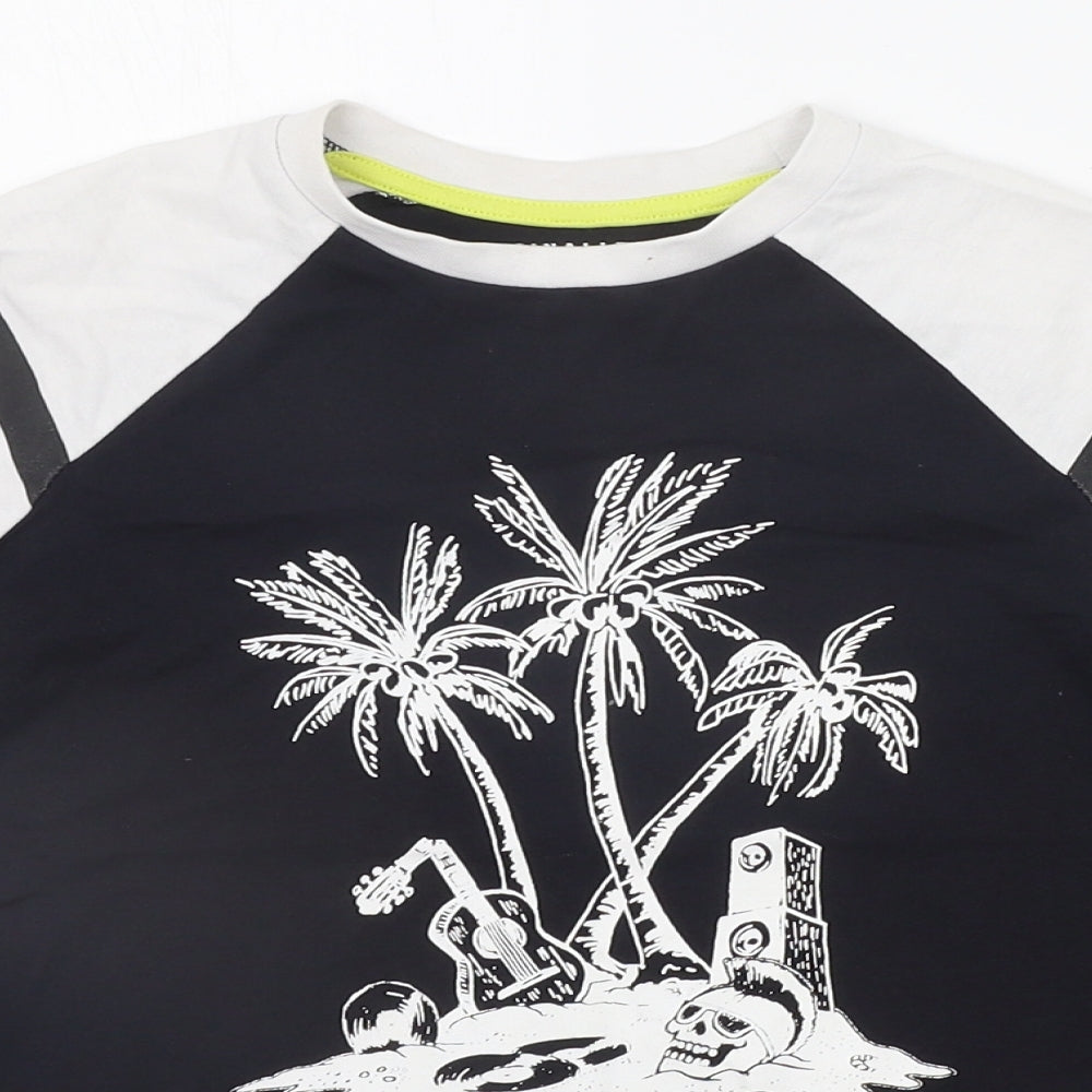 TU Girls Black   Basic T-Shirt Size 6 Years