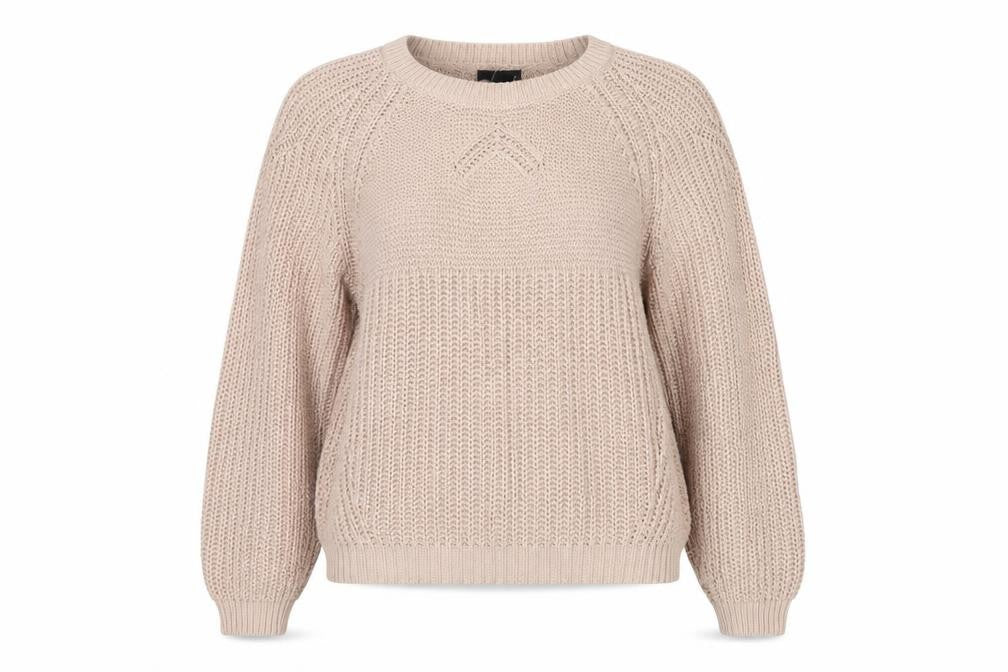 H&M Womens Beige   Henley Jumper Size L