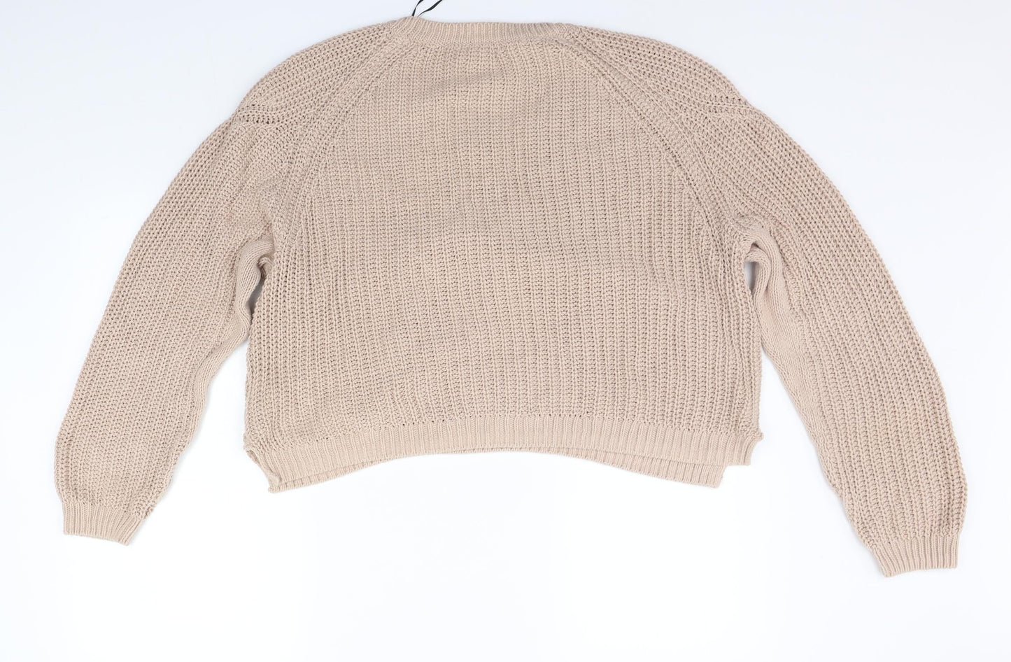 H&M Womens Beige   Henley Jumper Size L