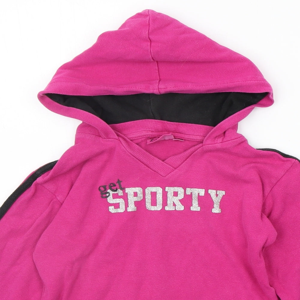 X-Mail Girls Pink   Pullover Hoodie Size 10-11 Years