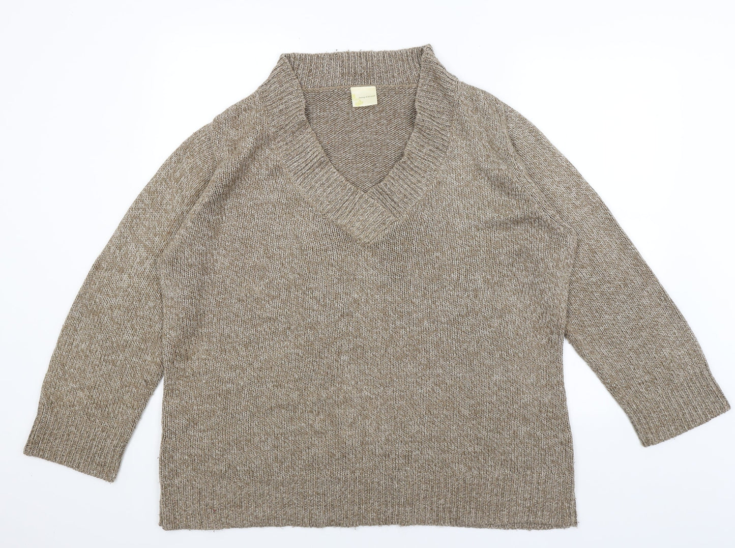 Being Casual Womens Brown   Pullover Jumper Size 20