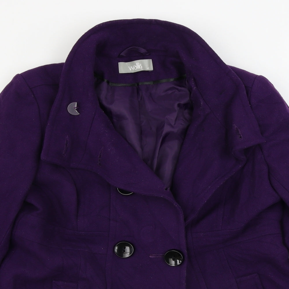 Wallis  Womens Purple   Jacket Coat Size 12