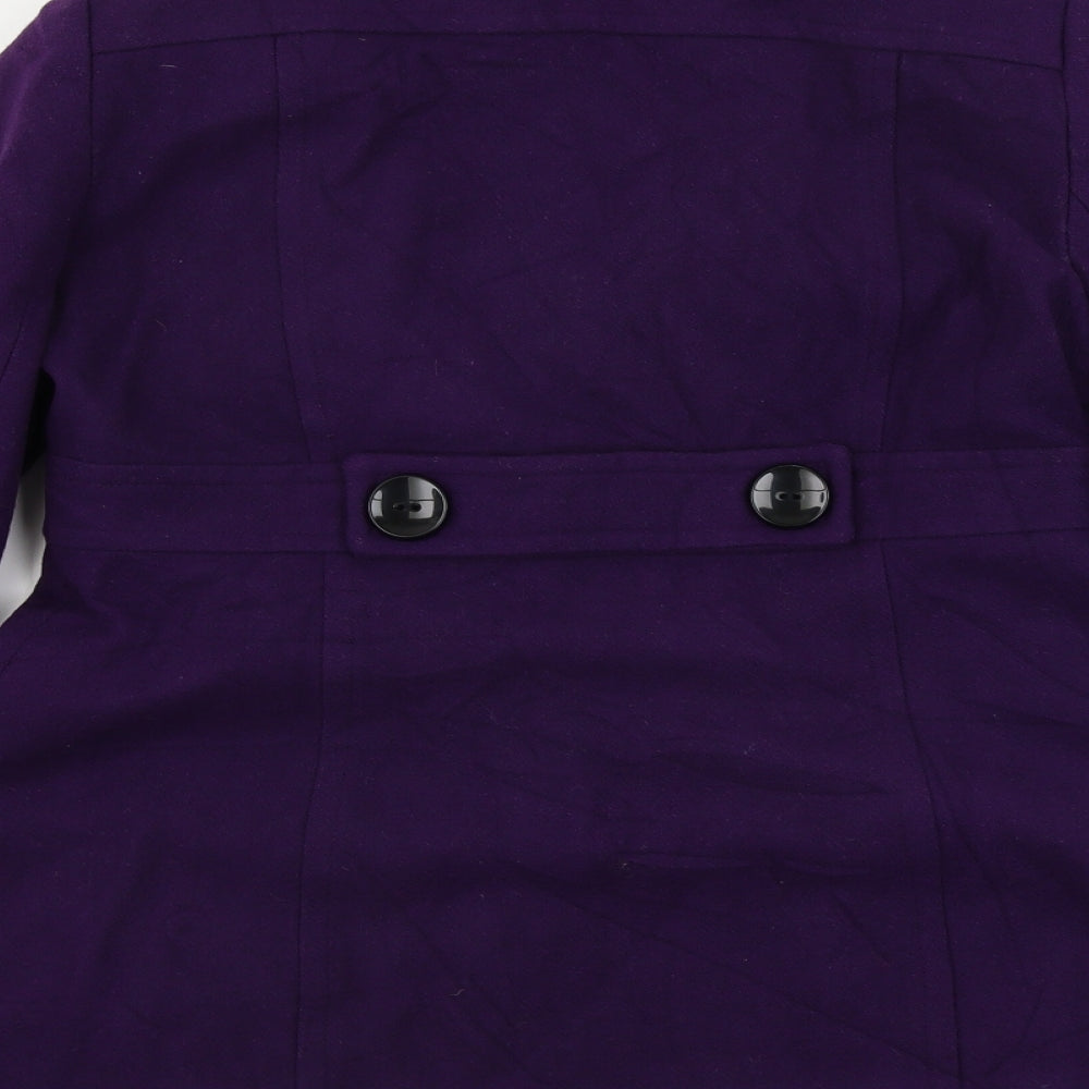 Wallis  Womens Purple   Jacket Coat Size 12