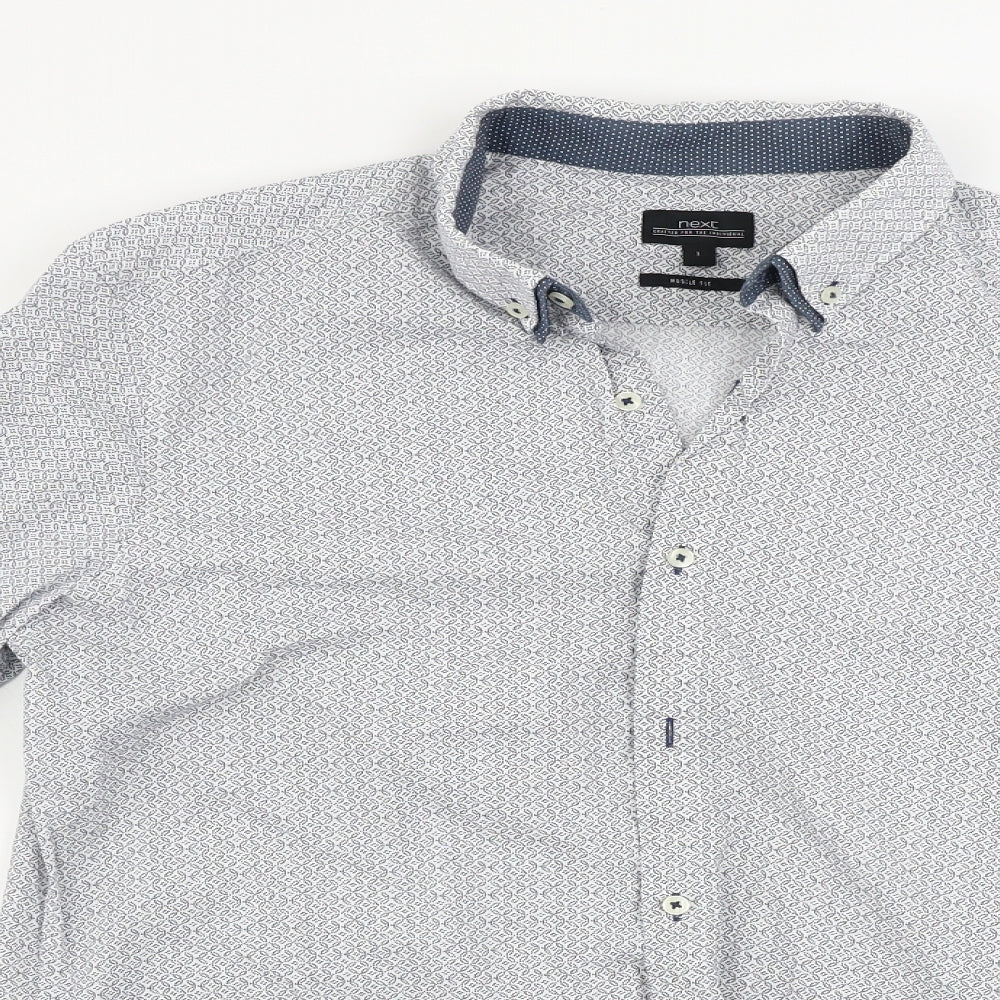NEXT  Mens Blue    Button-Up Size L