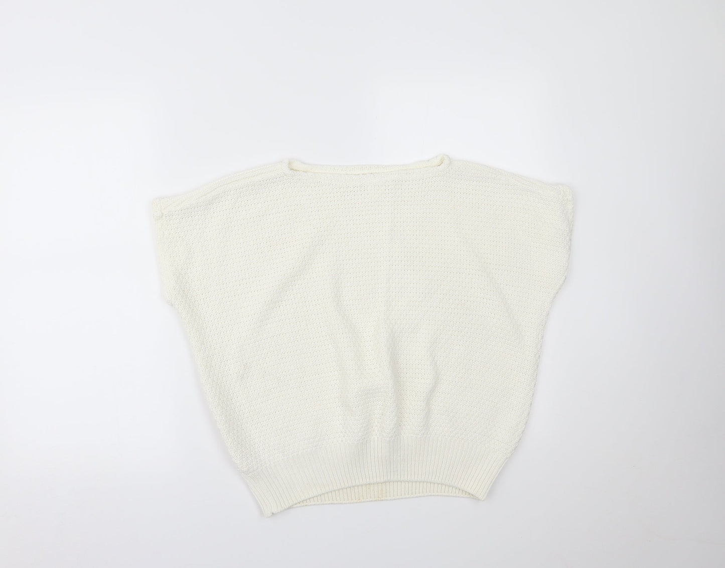 Preworn Womens White   Basic T-Shirt Size 16