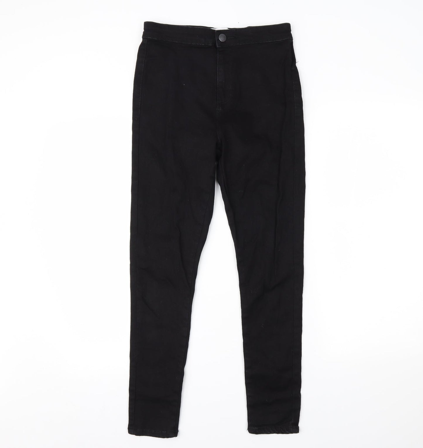 Miss Selfridge Womens Black  Denim Skinny Jeans Size 10 L26 in