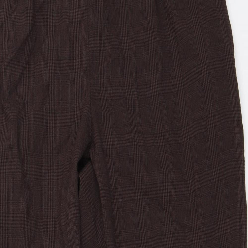 H&M Womens Brown   Capri Trousers Size 44 L25.5 in
