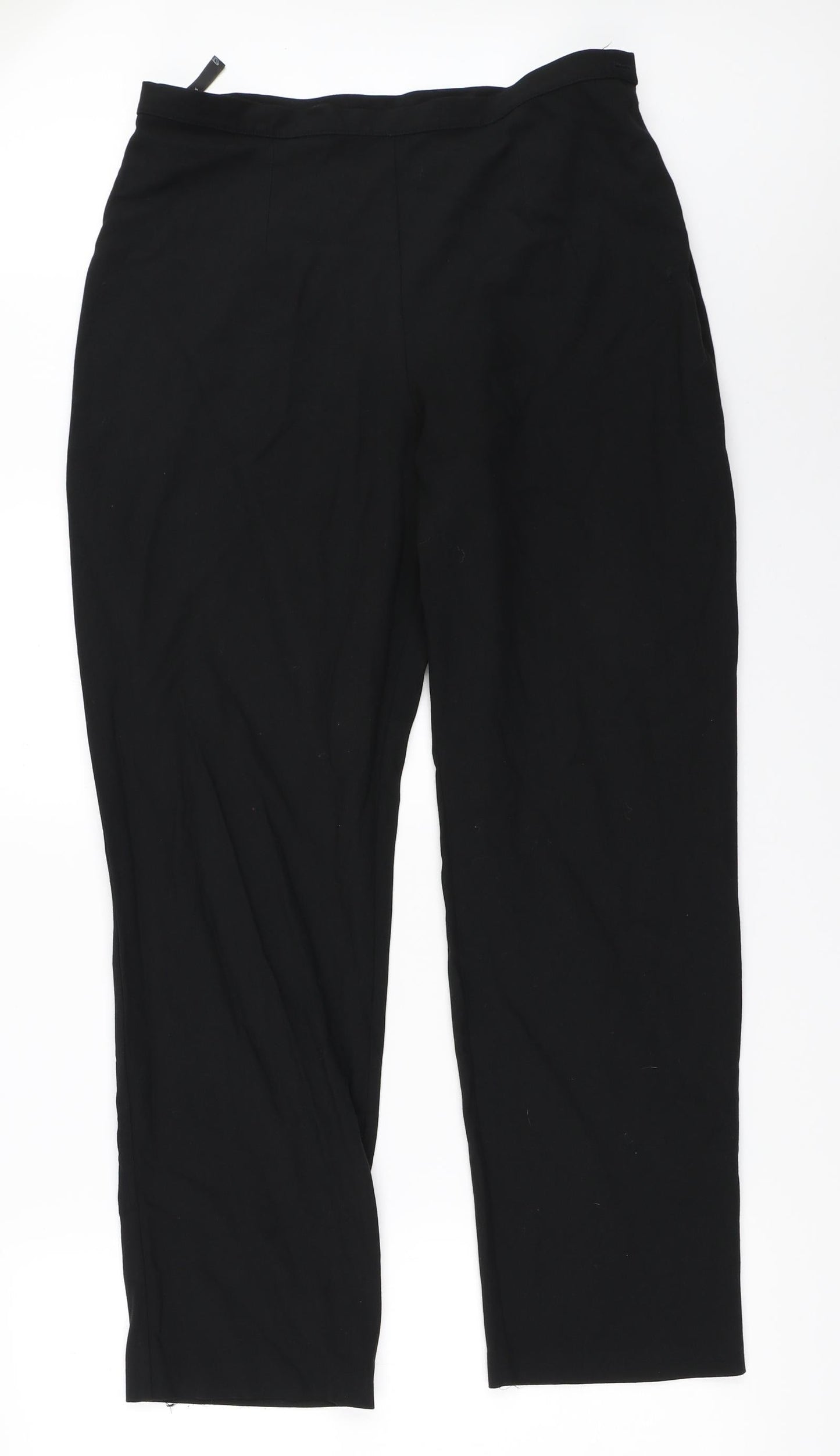 BHS Womens Black   Trousers  Size 14 L28 in
