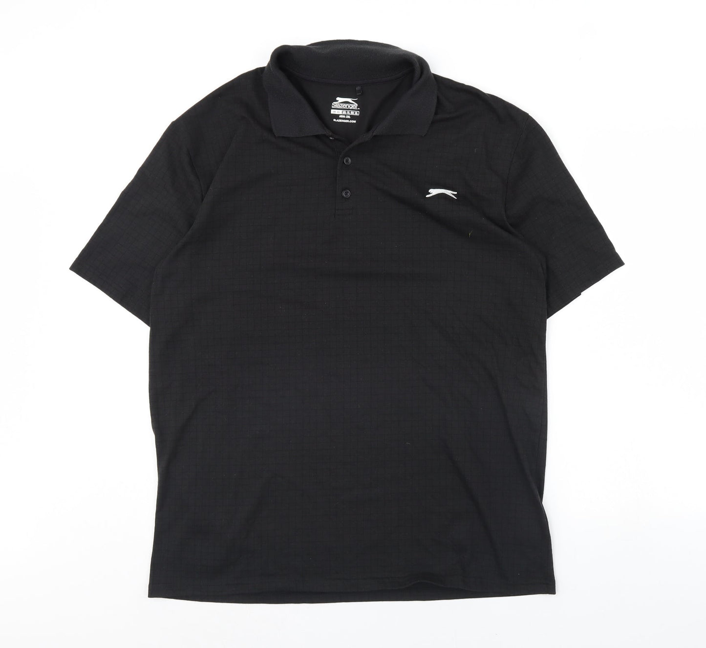 Slazenger Womens Black   Basic Polo Size XL
