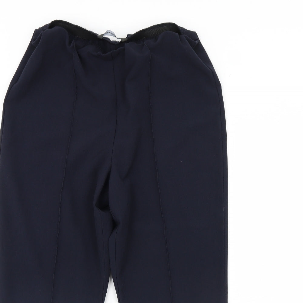 straight Leg Womens Blue   Trousers  Size 14 L29 in