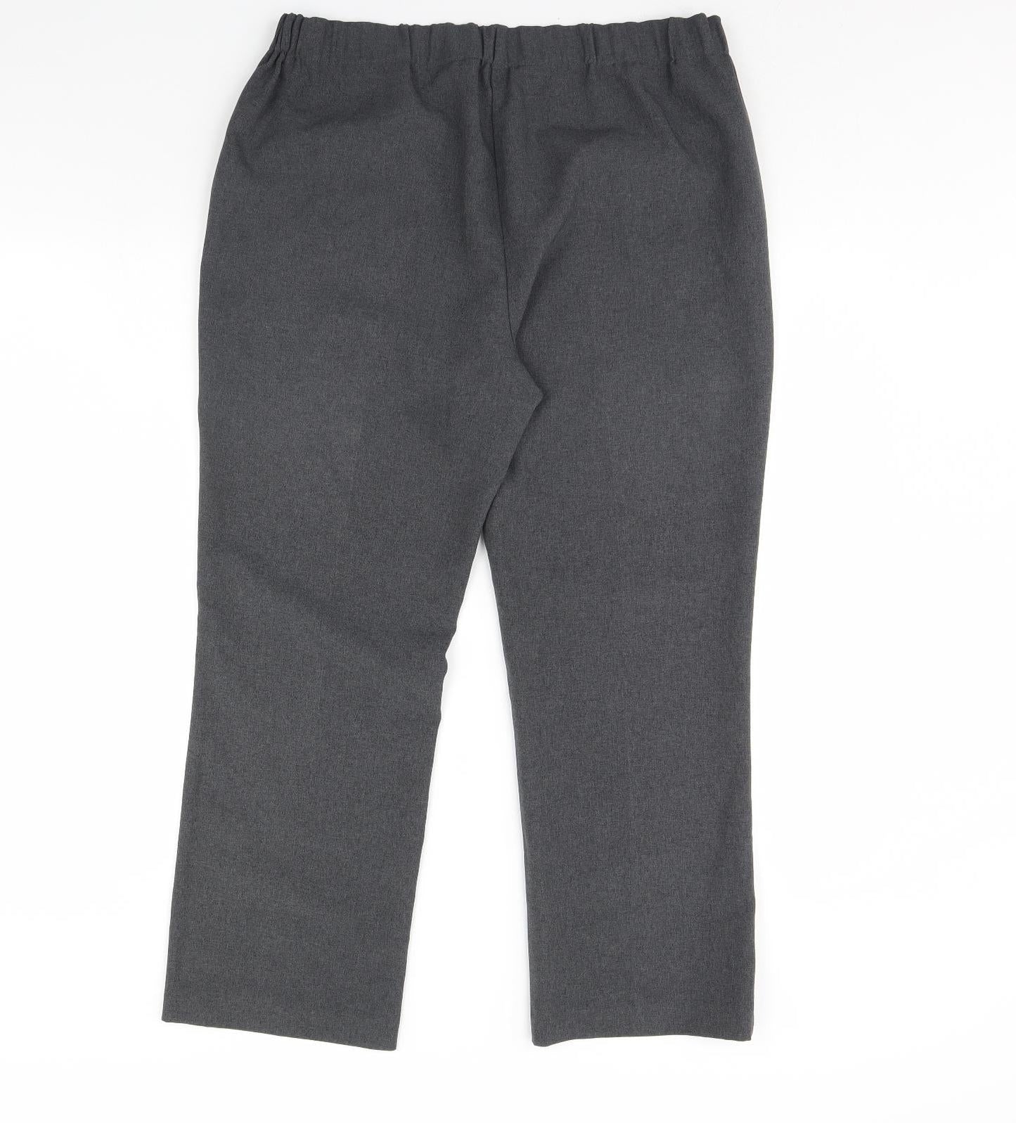 straight Leg Womens Grey   Dress Pants Trousers Size 14 L29 in