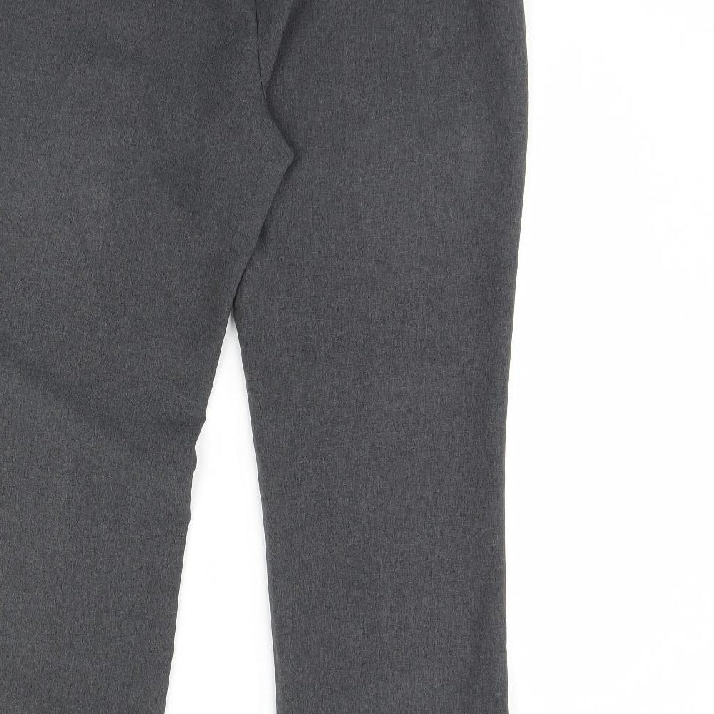 straight Leg Womens Grey   Dress Pants Trousers Size 14 L29 in