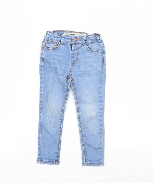 Denim & Co. Girls Blue  Denim Skinny Jeans Size 3 Years
