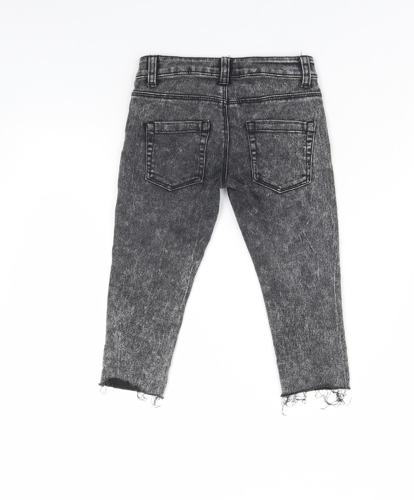 Denim & Co. Girls Black  Denim Skinny Jeans Size 3 Years