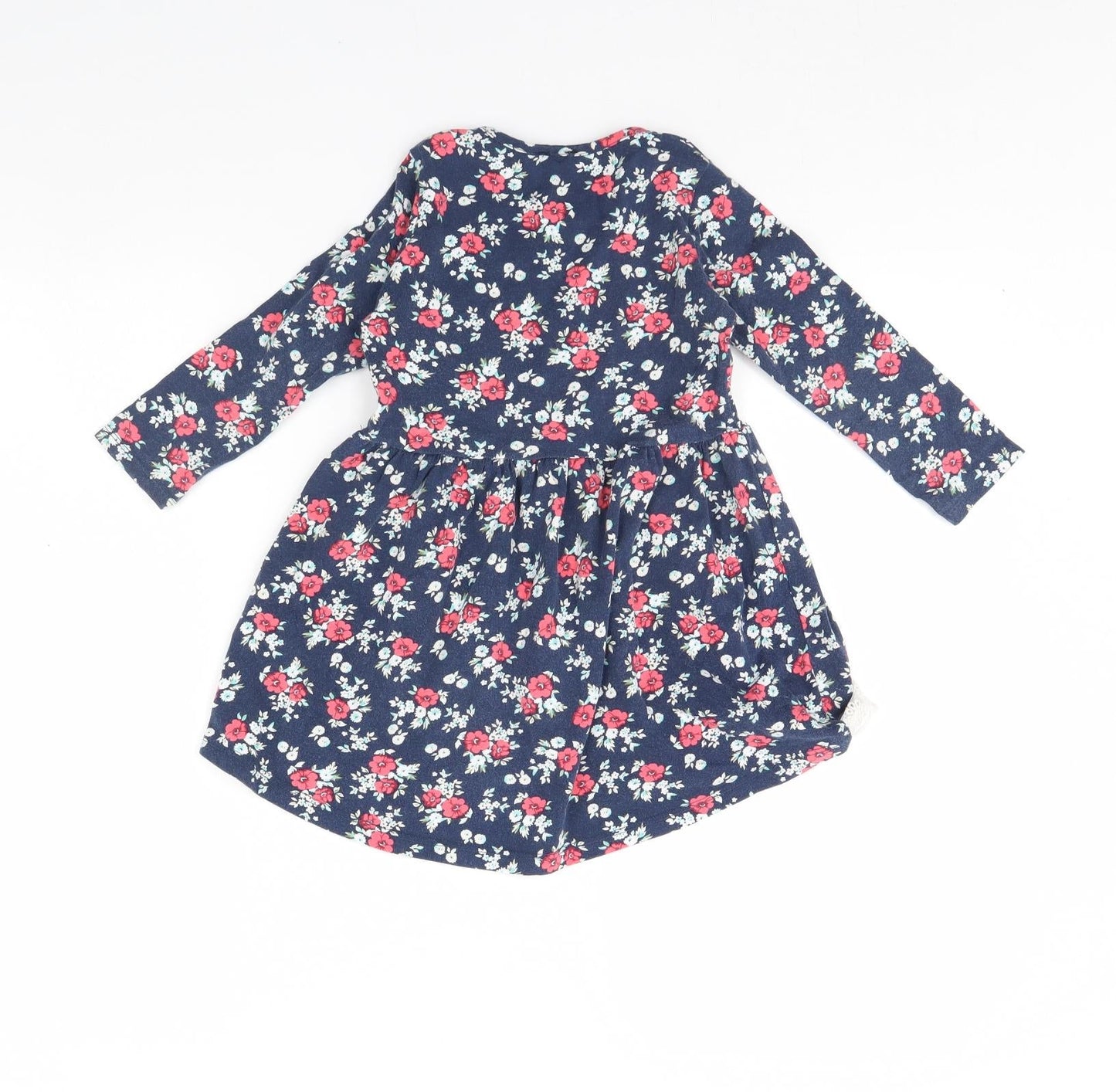 Paty kids Girls Blue Floral  Basic Blouse Size 4 Years