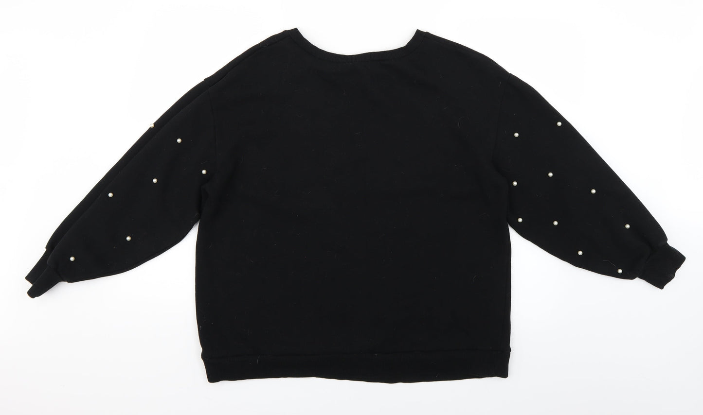 Simply Be Womens Black  Knit Pullover Jumper Size 14