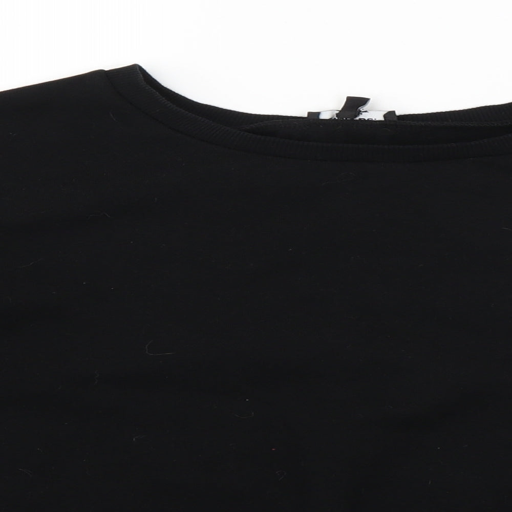 Simply Be Womens Black  Knit Pullover Jumper Size 14