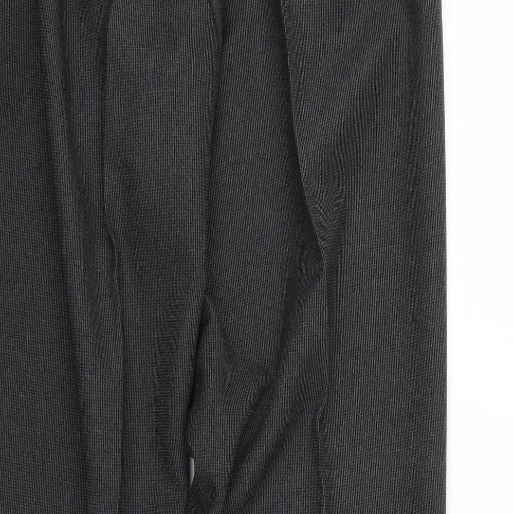 The Collection Mens Grey Geometric  Chino Trousers Size 32 L29 in