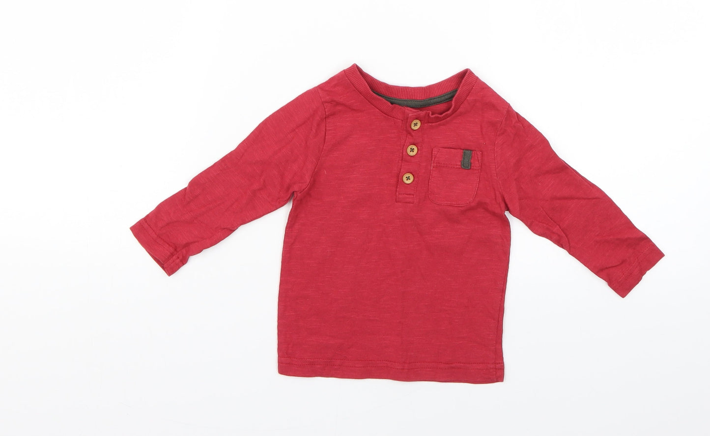 Nutmeg Baby Red   Basic T-Shirt Size 6-9 Months