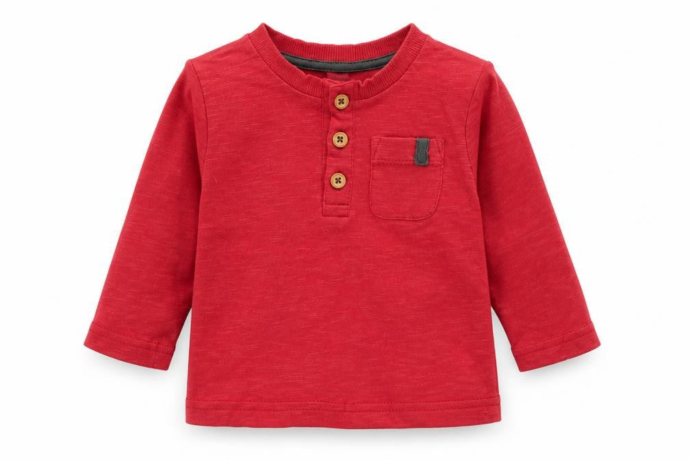 Nutmeg Baby Red   Basic T-Shirt Size 6-9 Months