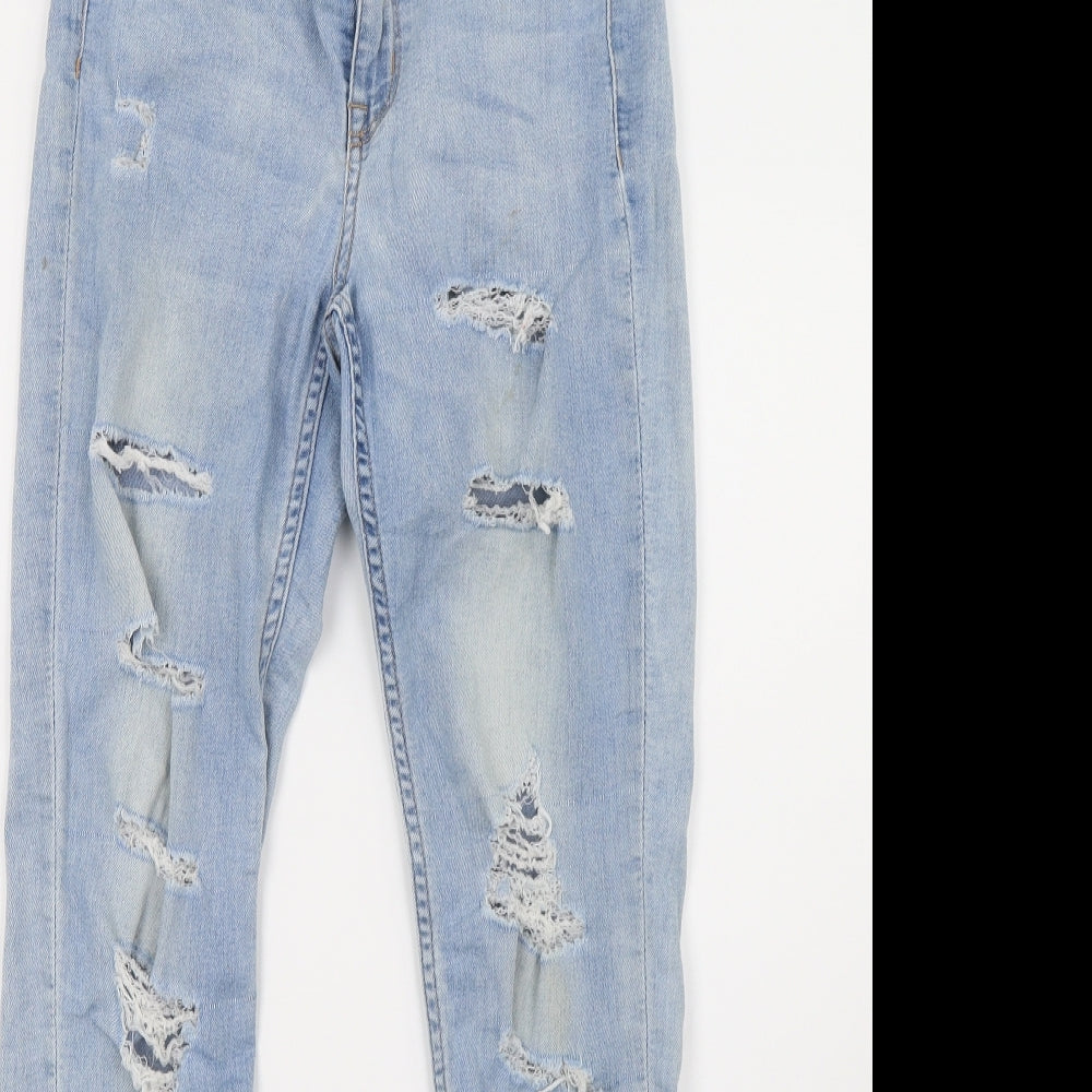 H&M Womens Blue  Denim Skinny Jeans Size 6 L29 in