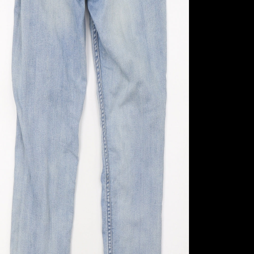 H&M Womens Blue  Denim Skinny Jeans Size 6 L29 in