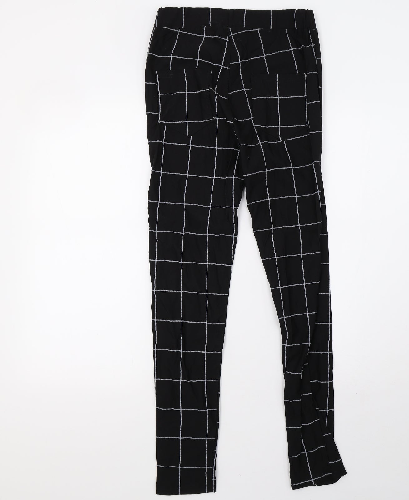 Preworn Womens Black Check  Sweatpants Trousers Size M L30 in