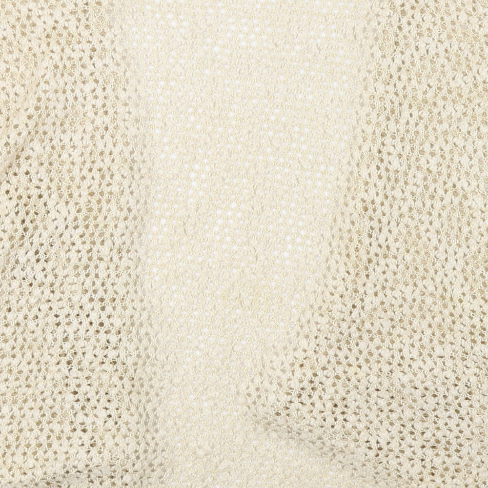 Dorothy Perkins Womens White  Knit Cardigan Jumper Size S