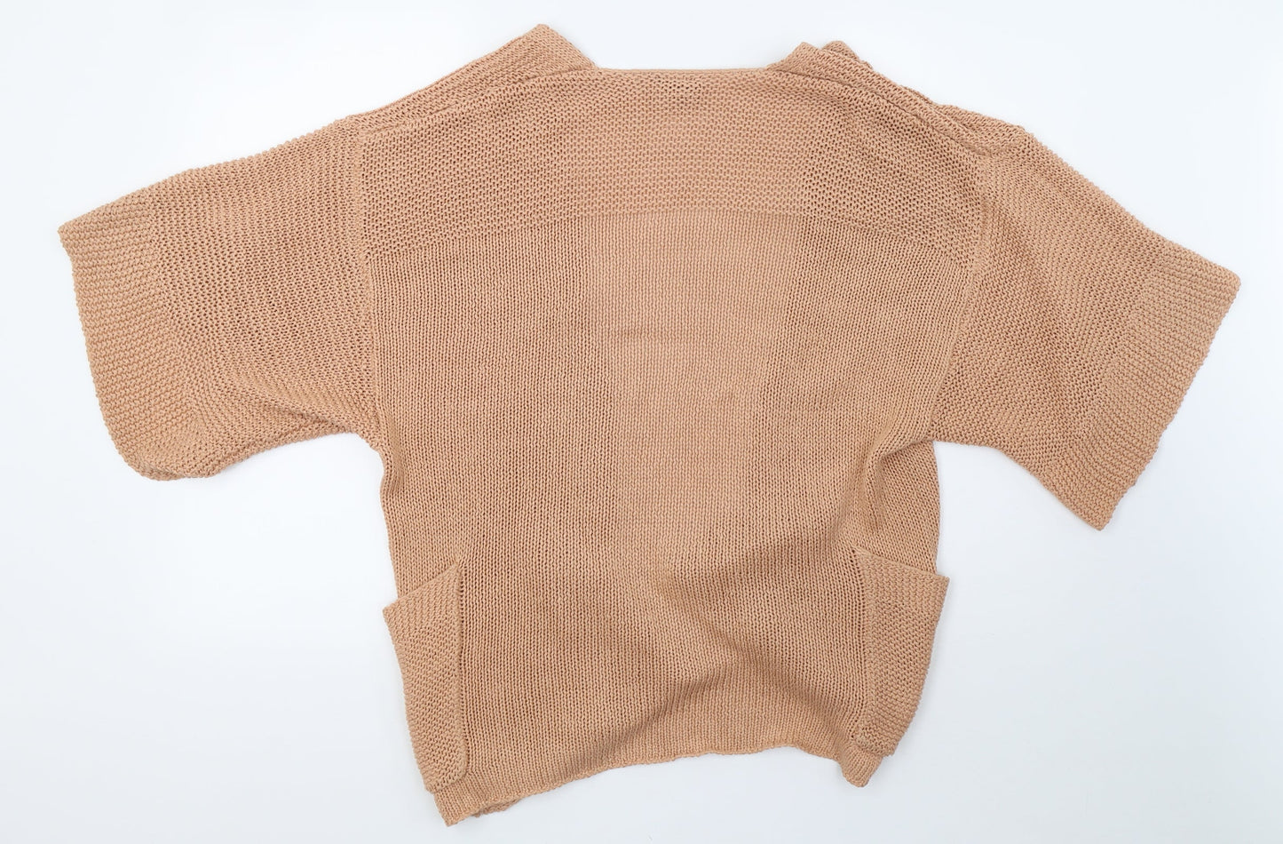 Topshop Womens Orange  Knit Cardigan Jumper Size 12