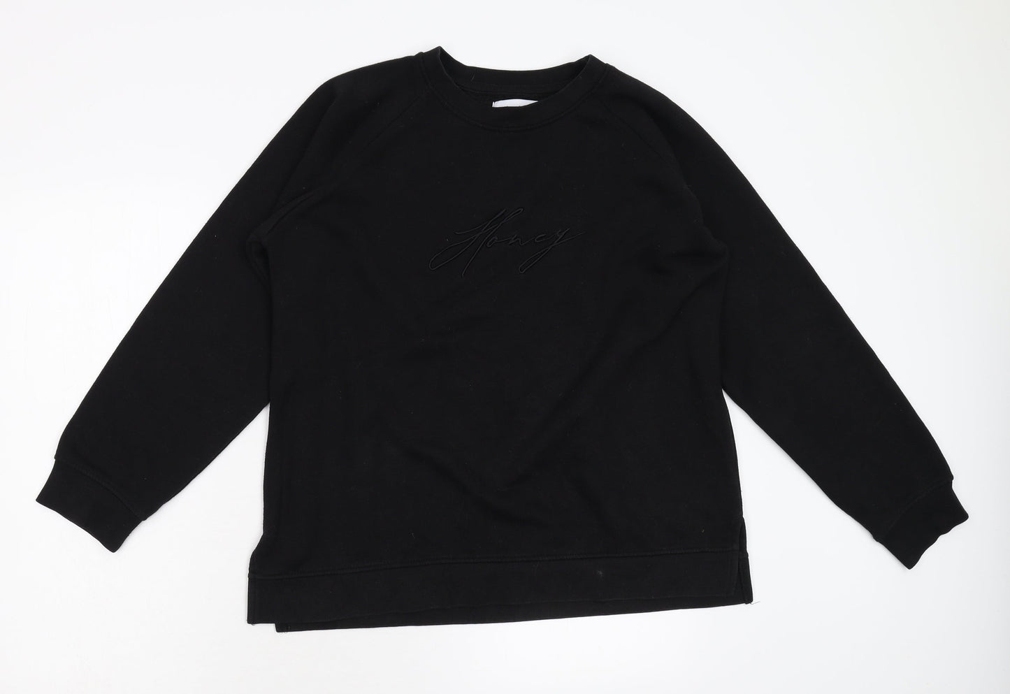 AM London Womens Black   Pullover Sweatshirt Size 14