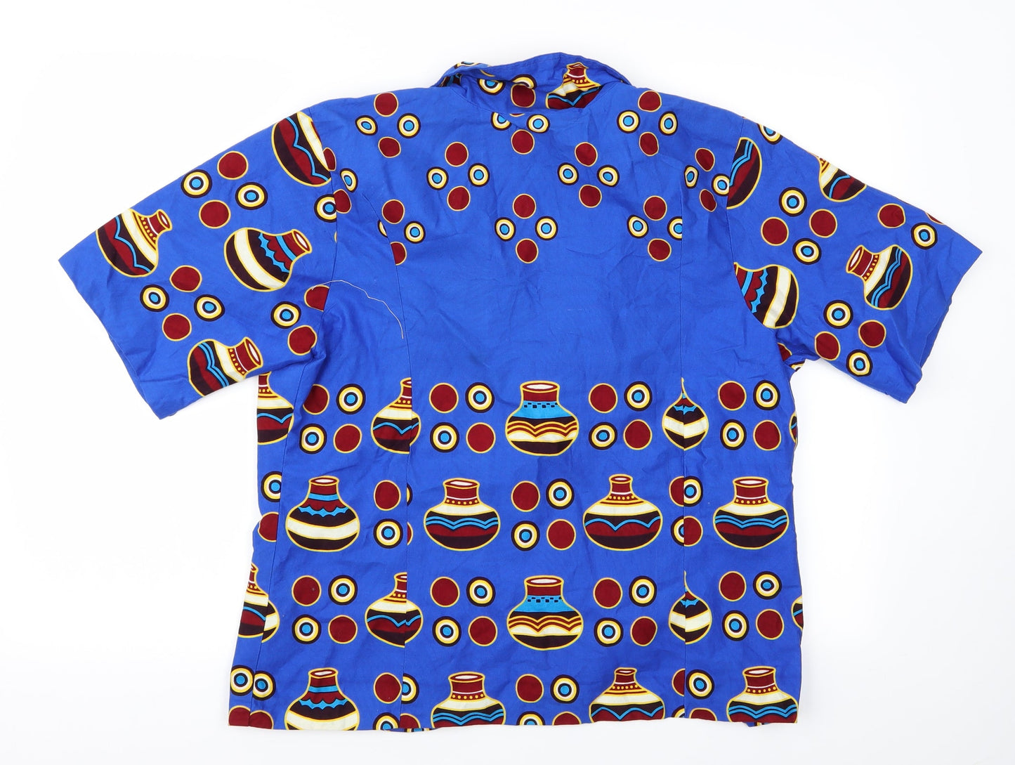 Preworn Mens Multicoloured Geometric   Button-Up   - Homemade Shirt