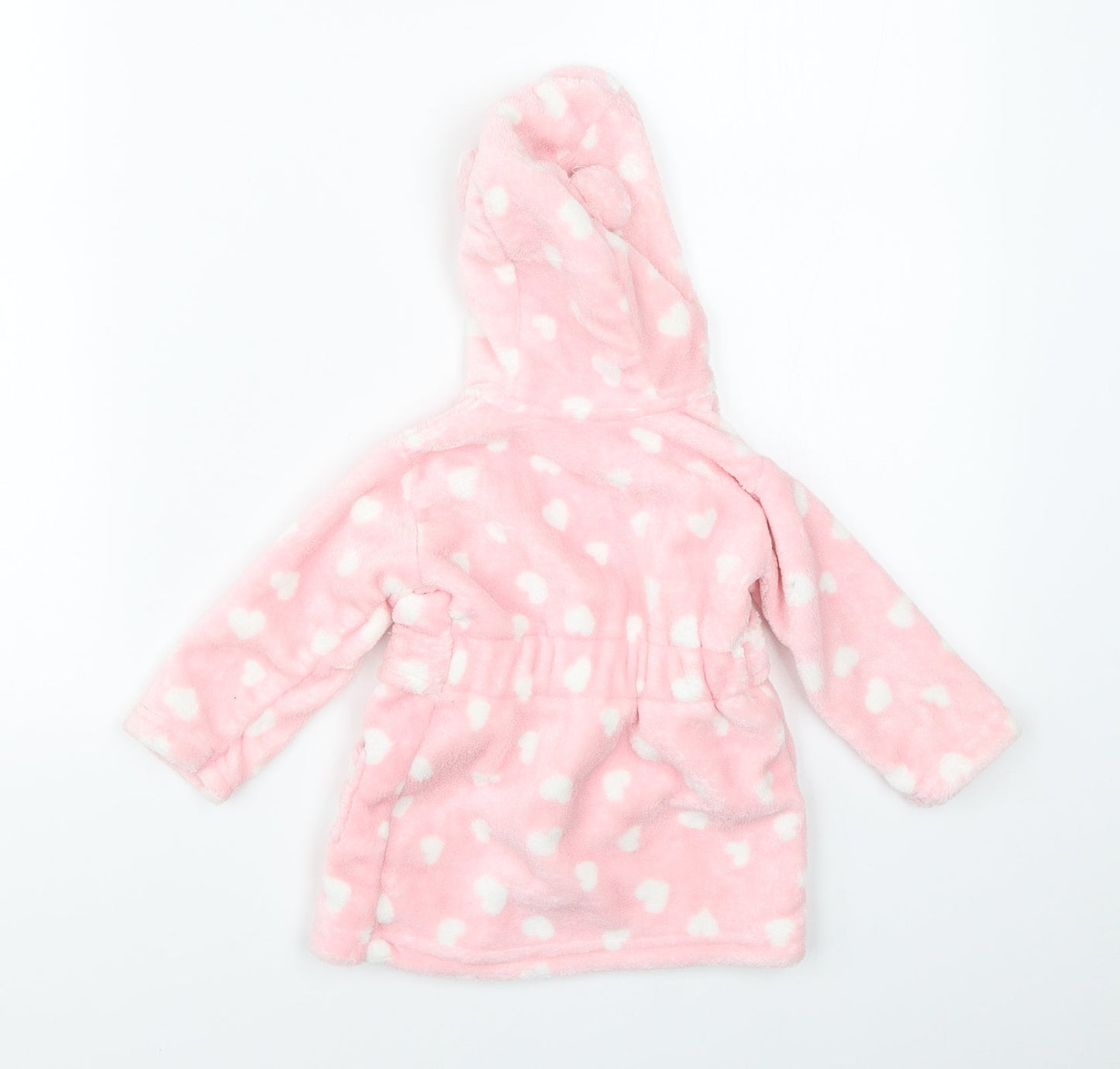 George Girls Pink Polka Dot   Robe Size 6-9 Months