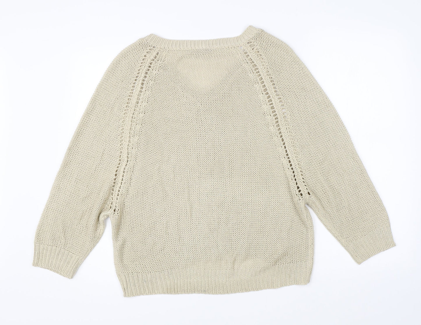 Select Womens Beige   Pullover Jumper Size 18