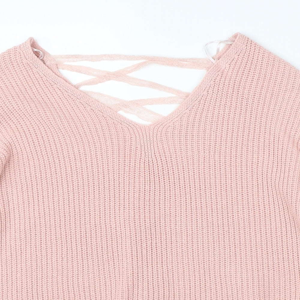 Dorothy Perkins Womens Pink   Pullover Jumper Size 6