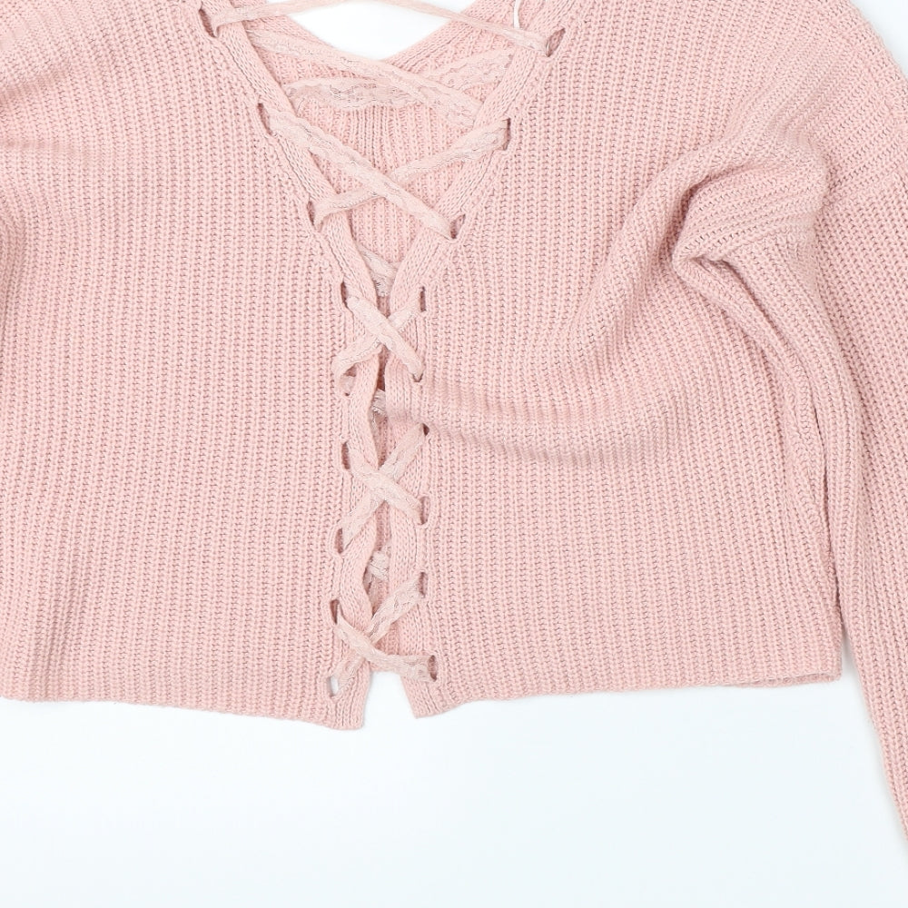 Dorothy Perkins Womens Pink   Pullover Jumper Size 6
