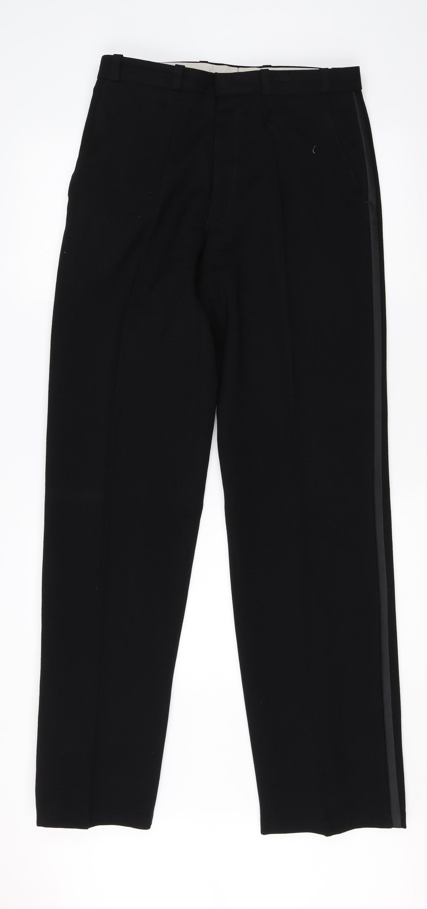 Preworn Womens Black   Dress Pants Trousers Size 32 L30 in