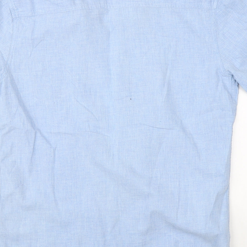 PD & C Mens Blue    Button-Up Size S
