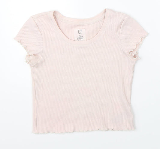 Gap Girls Pink   Cropped T-Shirt Size 10-11 Years