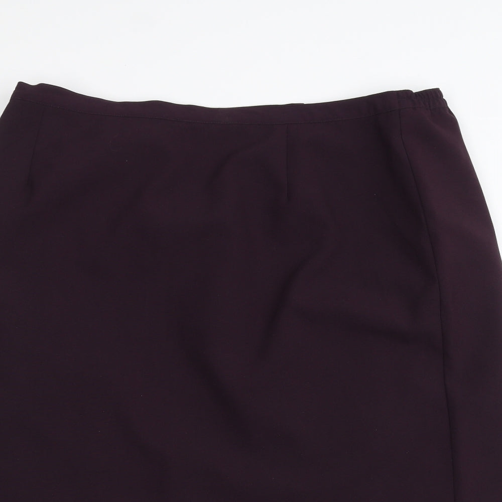 EWM Womens Purple   A-Line Skirt Size 20