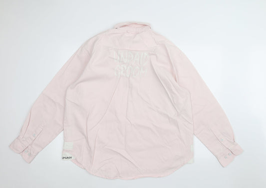 Front Row Mens Pink    Polo Size L