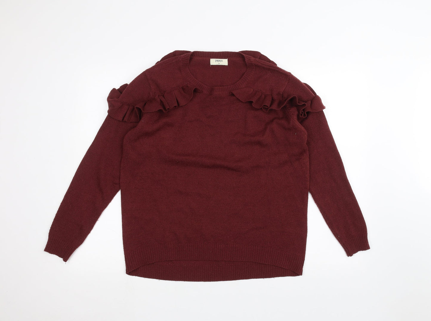 Papaya Womens Red   Pullover Jumper Size M