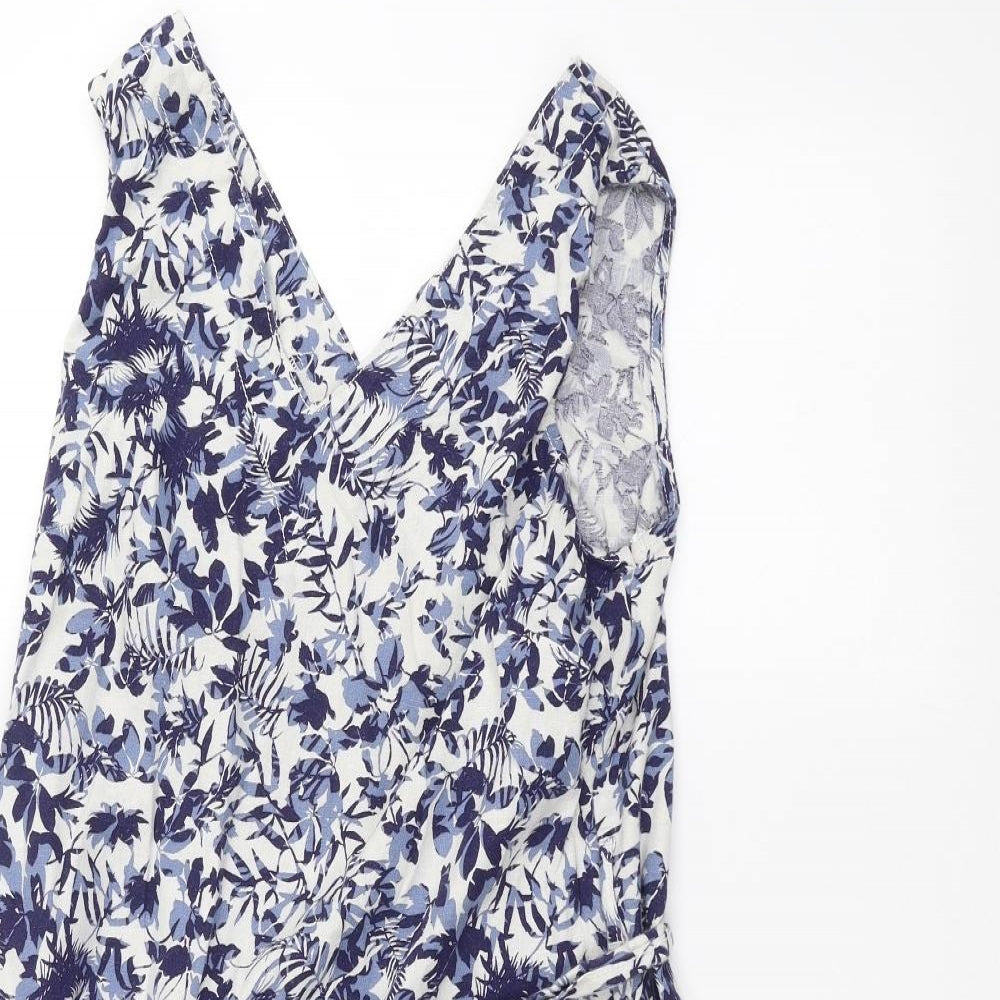 Papaya Womens White Floral  A-Line  Size 10