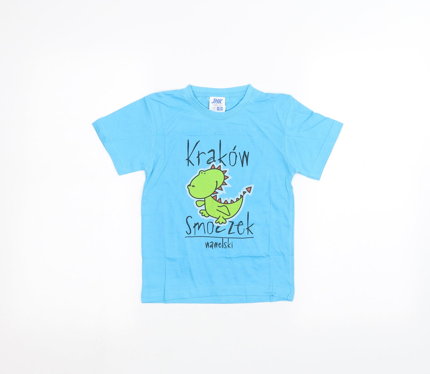 JHK Boys Blue   Basic T-Shirt Size 3-4 Years  - Krakow