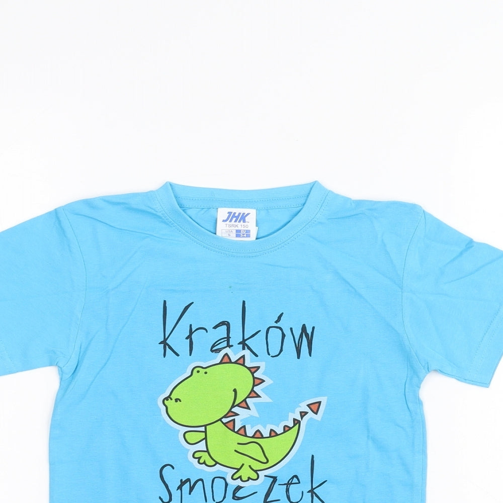 JHK Boys Blue   Basic T-Shirt Size 3-4 Years  - Krakow