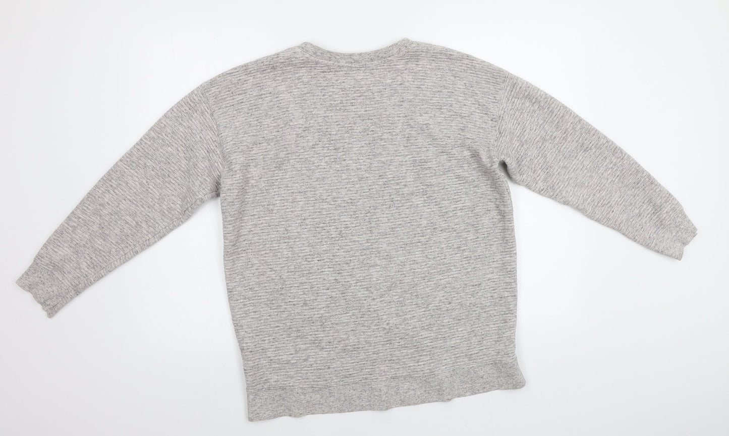 New Look Womens Grey   Pullover Sweatshirt Size 10